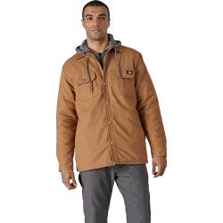 Dickies Duck Shirt Jacket Brown Duck Lge