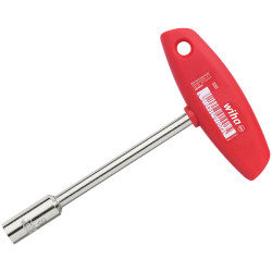 Wiha 1007 Internal Square Nut Driver with T-handle 10 x 125mm