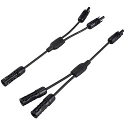 Sygonix SY-6408046 Solar adapter Cable 2 to 1 1500V 30A 36cm black