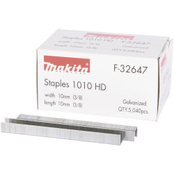 Makita F-32647 Staples 5040 Pieces 10mm X 10mm Steel For Hasps And Staples
