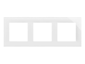 SIMON 55 Ramka 3 potrójna Nature szkło classic białe TRN3/181 KONTAKT SIMON