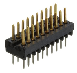 Złącze szpilkowe 20-pinowe raster: 1.27mm 2-rzędowe TE Connectivity Przewlekany 1.0A 500.0 V.