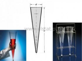 Lej Imhoffa plastikowy; podziałka tłoczona; 1 litr