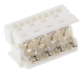 Złącze IDC 8-pinowe 2-rzędowe raster: 1.27mm Żeński Montaż na kablu Molex