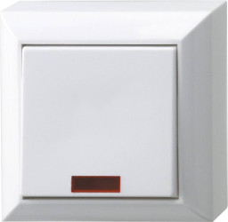 Przełącznik z kontrolką REV 0501482551, biały