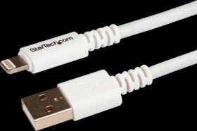 USBLT3MW Data and charging cable, USB-A > lightning, 3 m, white