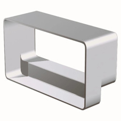 Łącznik kanału płaskiego 220x90mm z kratką EL90 /224x133mm/ biały KP90-EL