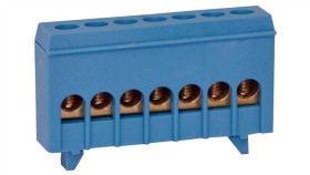 Mostek W Obudowie Listwa Zaciskowa 7P Szyna Łączeniowa Niebieska Lzmi-B7