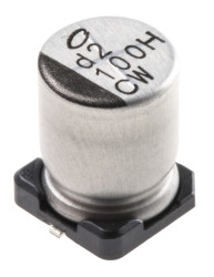 Kondensator 100μF 50V dc SMD Nichicon 8 (Dia.) x 10mm