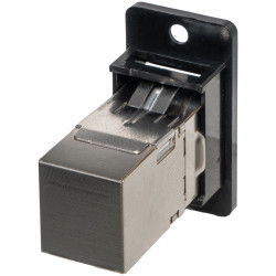 TUK Ltd SGACK90SBpm Cat6A F2F Shielded LowProfile PanelMount Coupler Rear90&#xB0;