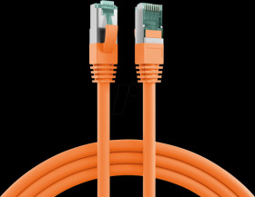 MK6001.0,15O RJ45 Patch Cord Cat.6a S/FTP LSZH orange 0,15m