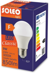 Żarówka LED klasyczna E27 A60 9W 850lm 3000K 1CT/10 LED-3109