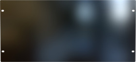 Blind plate, steel, (H) 222 mm, 5 U, black, PBPS19008BK2