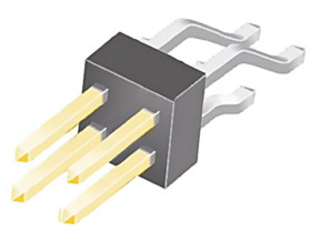 Złącze szpilkowe 4-pinowe raster: 2.54mm 2-rzędowe Samtec Montaż powierzchniowy 7.0A