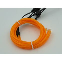 Zestaw z żółtymi przewodami EL Wire
