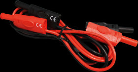 P 7030 Sicherheitskabel, 4 mm, mit Kupplung, rot / schwarz