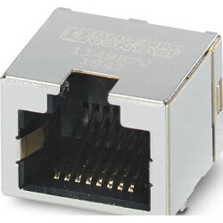 Socket, RJ45, 8 pole, 8P8C, PCB connection, through hole, 1149870