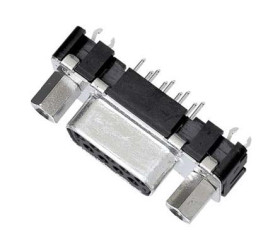 Złącze D-Sub 9-pinowe Żeński Proste Przewlekany raster 2.74mm