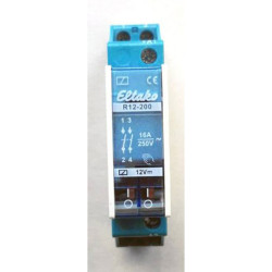 Eltako 22200054 Relay 12V 8A DIN Rail Modular Manual Operation Display