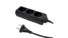 Przedłużacz Elektryczny Listwa Zasilająca Na 3 Gniazda 2P Czarna 3M Eco Plastrol