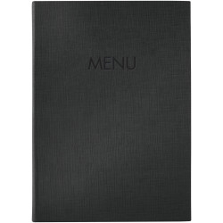 Sigel SM202 Menu folder A4 1 pc Black Rubber binding 2 double document pockets