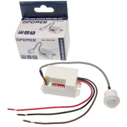 Czujnik ruchu MINI PIR 12V DC NE do zabudowy, do LED NE-PIR12-M NePOWER
