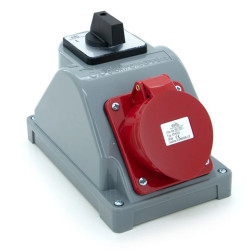 Rozdzielnica budowlana typ COMBOPOL 32A/5 + rozłącznik L-0-P, obudowa natynkowa, ELS Elektrotechnika, N001LP