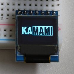 Moduł z wyświetlaczem OLED 0,66&quot; 64x48 SPI (niebieski)