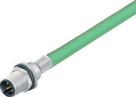 binder 70 3733 706 04-20 Złącze niekonfekcjonowane czujnika/aktuatora złącze męskie z kołnierzem 0.5 m Ilość pinów: 4 1