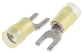 Zacisk oczkowy rozmiar przewodu 6mm² Ø , M3.5 izolowany średnica wew 3.7mm Żółty RS PRO