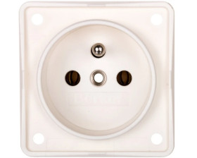 Integro Flow Gniazdo pojedyncze z/u śnieżnobiałe mat 961852502