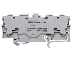 Złączka szynowa diodowa 4-przewodowa szara 2004-1411/1000-401