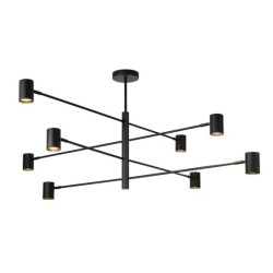 Lampa wisząca Snow 8 czarna 8xGU10 Light Prestige