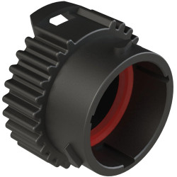 Protective cap, Ø 33.8 mm, black for plug, straight, AHDP series, AHDC04-18