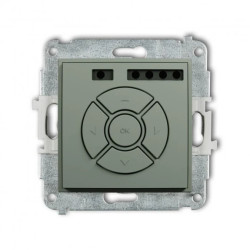 ICON Mechanizm sterownika roletowego (sterowanie lokalne i pilotem, sterowanie strefą i podstrefą) szałwiowy 61ISR-4