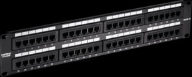 TC-P48C5E Patchpanel, 48-Port, Cat.5e, 2 HE