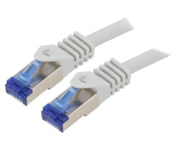C6A062S Patch cord S/FTP 6a linka Cu LSZH szary 3m 26AWG -20...75C
