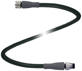 Pepperl+Fuchs 295364 Złącze konfekcjonowane czujnika/aktuatora V3-GM-BK0,6M-PUR-R1-V3-GM, piny: 3, 3, 0.6 m, 1 szt.