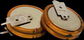 DCS5R5334VF SuperCap capacitor, 0.33 F, 5.5 V, 11.5x12.5 mm, RM 5.0