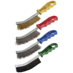 Wolfcraft 2717000 Wire Brush Stainless Steel 265mm Plastic Handle