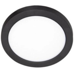 Plafon okrągły natynkowy / podtynkowy LED 2w1 18W 2150lm 4000K IP20 czarny XUDO