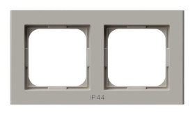 SONATA Ramka podwójna do łączników IP-44 kaszmir RH-2R/82