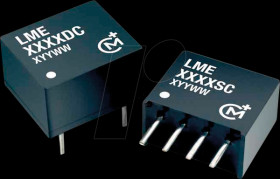 LME0305SC DC/DC converter LME, 3.3 Vin, single, 5 Vout, 50 mAout, SIL-4