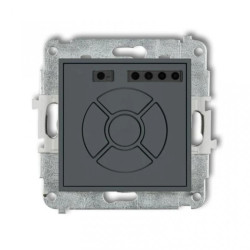 MINI Elektroniczny sterownik roletowy (sterowanie lokalne i pilotem sterowanie strefą) grafitowy mat 28MSR-3