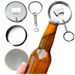 Przypinka brelok otwieracz do butelek 58 mm 100 szt.