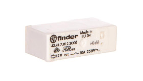 Przekaźnik Miniaturowy 1P 10A 12V Dc, Styk Agcdo, Zacisk Pcb 43.41.7.012.2000
