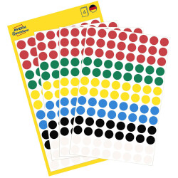 Avery-Zweckform 3090 Sticky Dots 8mm Multi-color Permanent 416 pcs