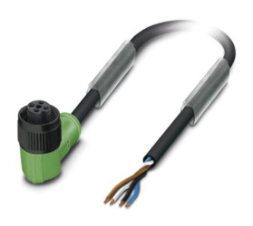 Przewód czujnik-siłownik ze złączem Złącze M12 liczba rdzeni 4 długość 10m Rodzaj A Żeńskie Złącze B Złącze M12