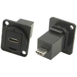 Cliff CP30211MB Adapter USB-C Socket to Plug 1pc