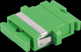 BS07-60061 FO coupler, SC / SC, duplex, green